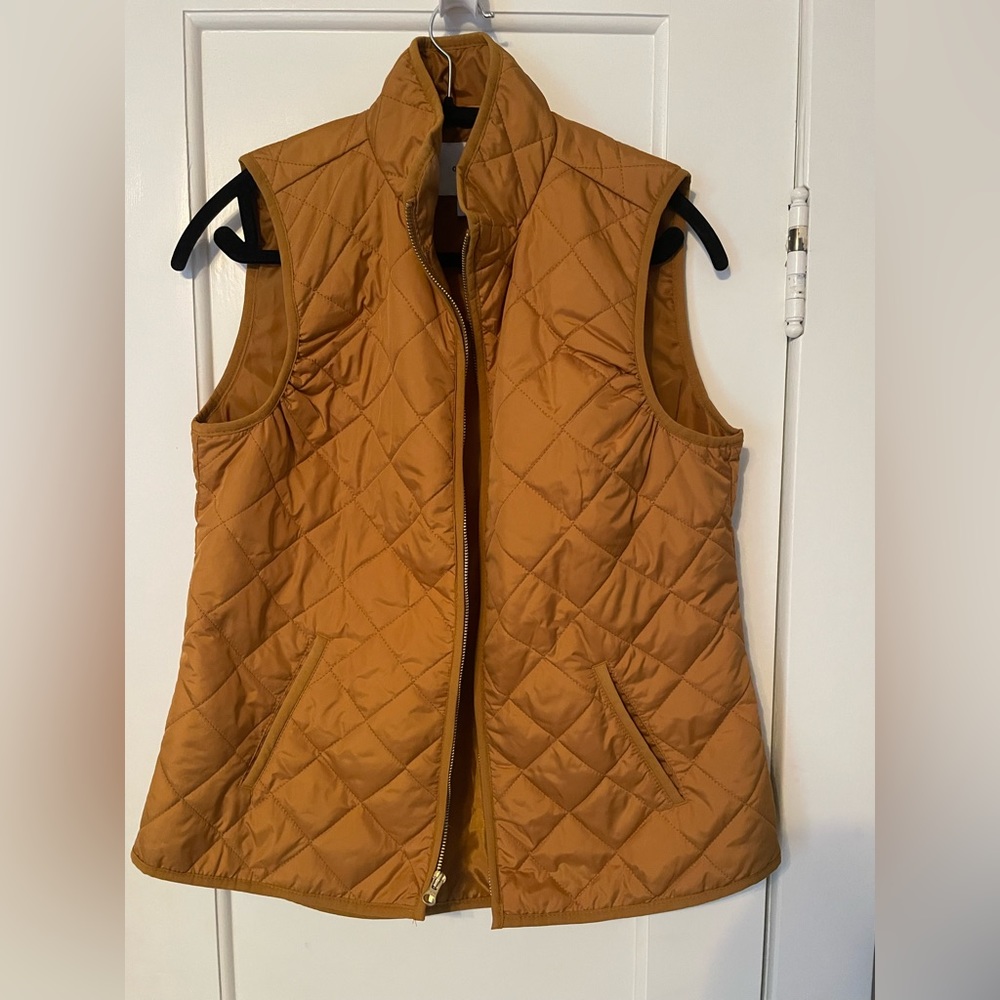Old Navy Mustard Yellow Quilted Vest
